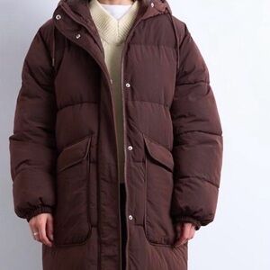 ASOS Chocolate Brown Puffer Jacket